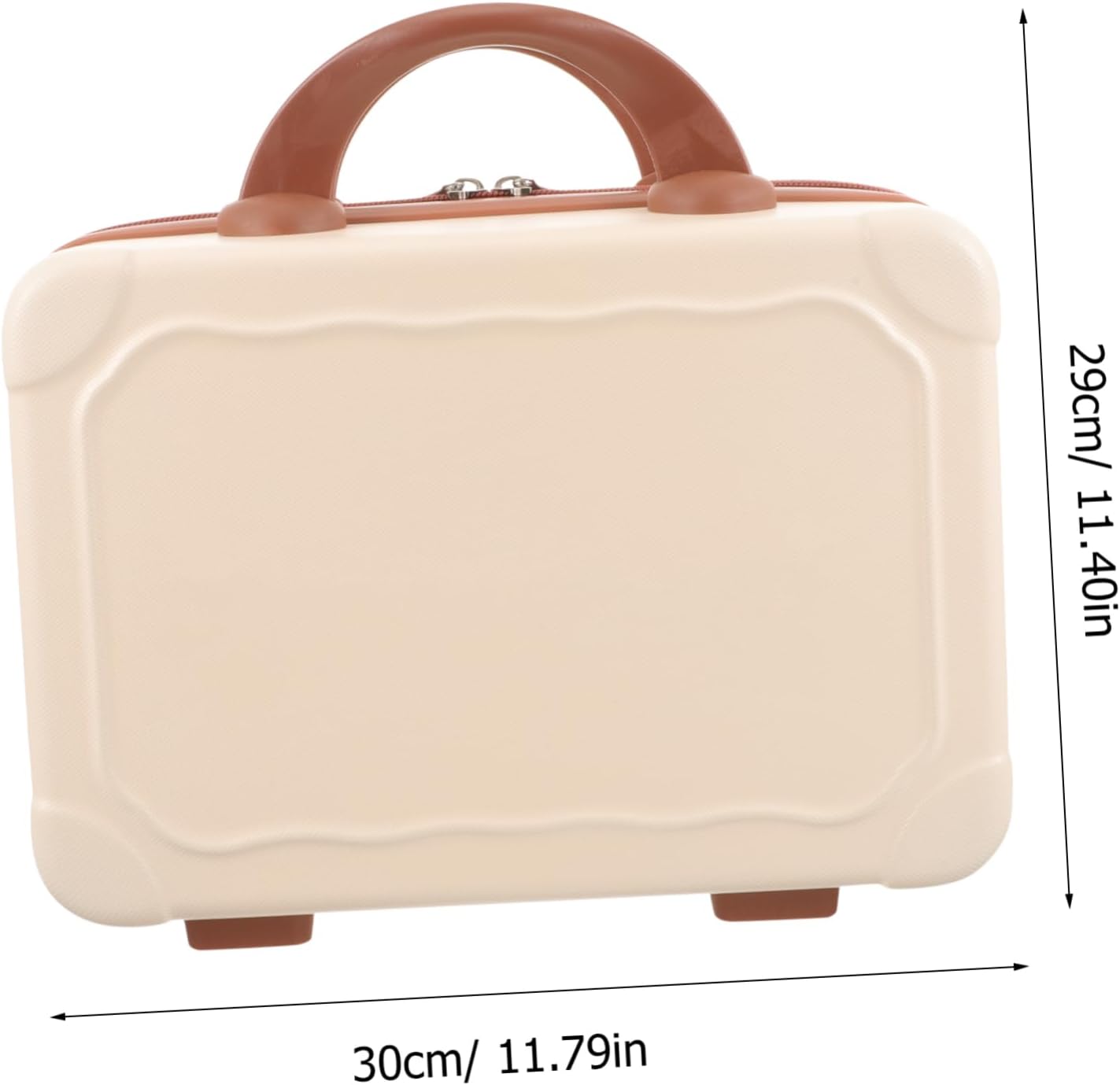 Portable Makeup Travel Case Stylish Cosmetic Organizer Suitcase with Capacity for Women for Organizing Makeup Jewelry and Accessories Compact Design