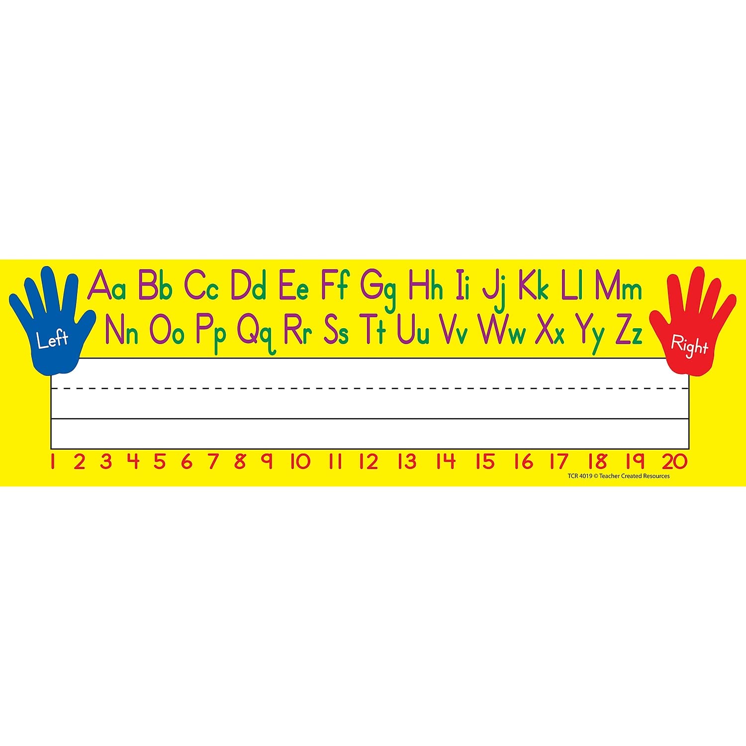 Teacher Created Resources Flat Left/Right Alphabet Name Plates (4019)