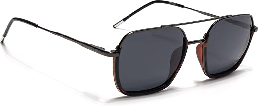 EYEJACK by Voyage UV Protected &amp; Polarized Square Polarized Sunglasses for Men &amp; Women