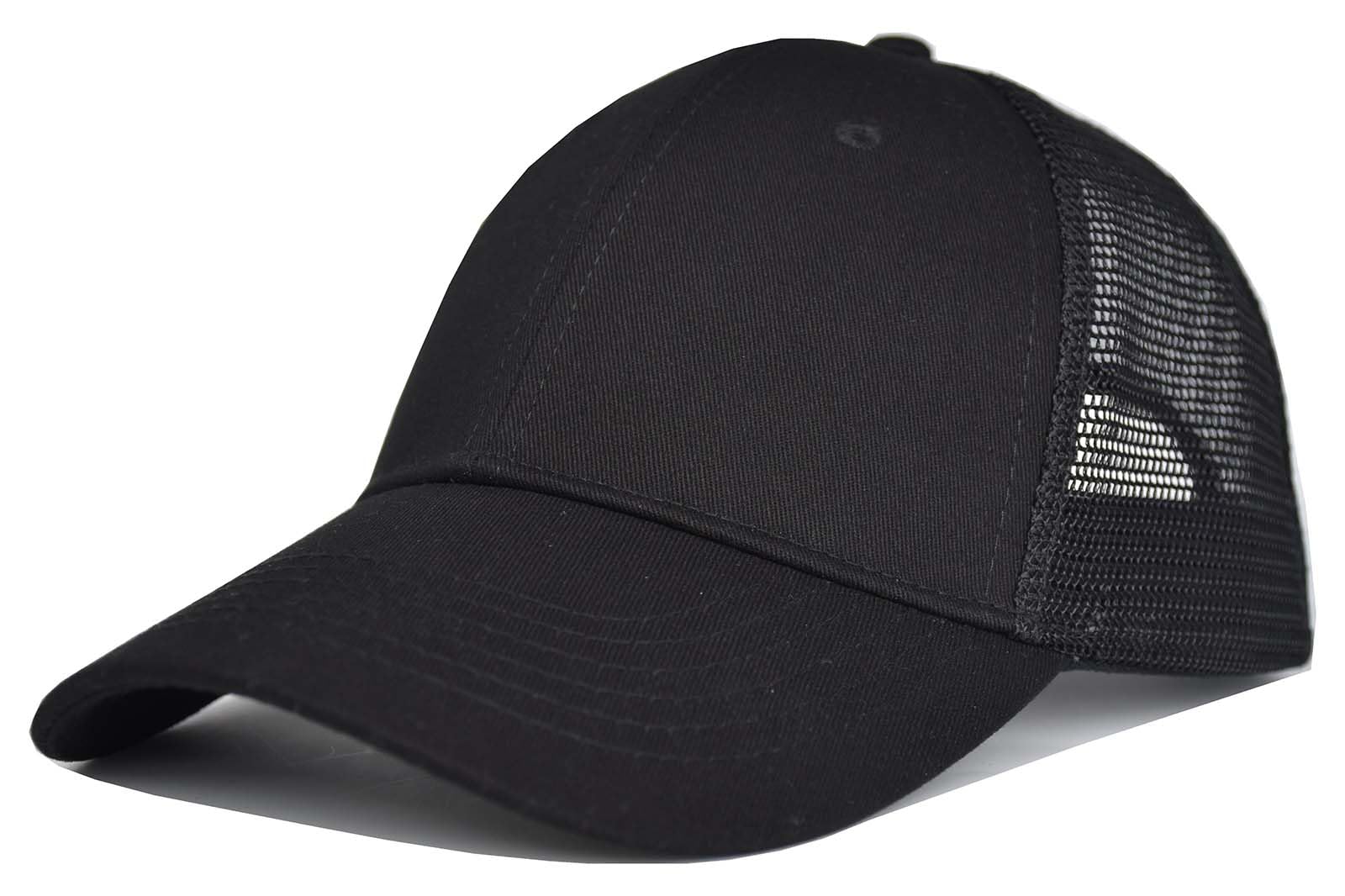 TSSGBLClassic Snapback Mesh Baseball Trucker Hat Basic Plain Blank Adjustable Summer Ball Caps for Men Women