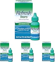 Vista 10 de Gotas lubricantes oculares Refresh Tears para ojos secos, 0.5 fl oz estériles