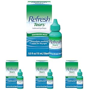 Refresh Tears Lubricant Eye Drops 0 5 Fl Oz Pack of 4