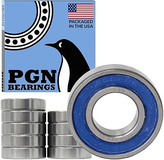 PGN 6002-2RS (10팩) 볼 베어링 15x32x9mm 크롬 스틸 밀봉