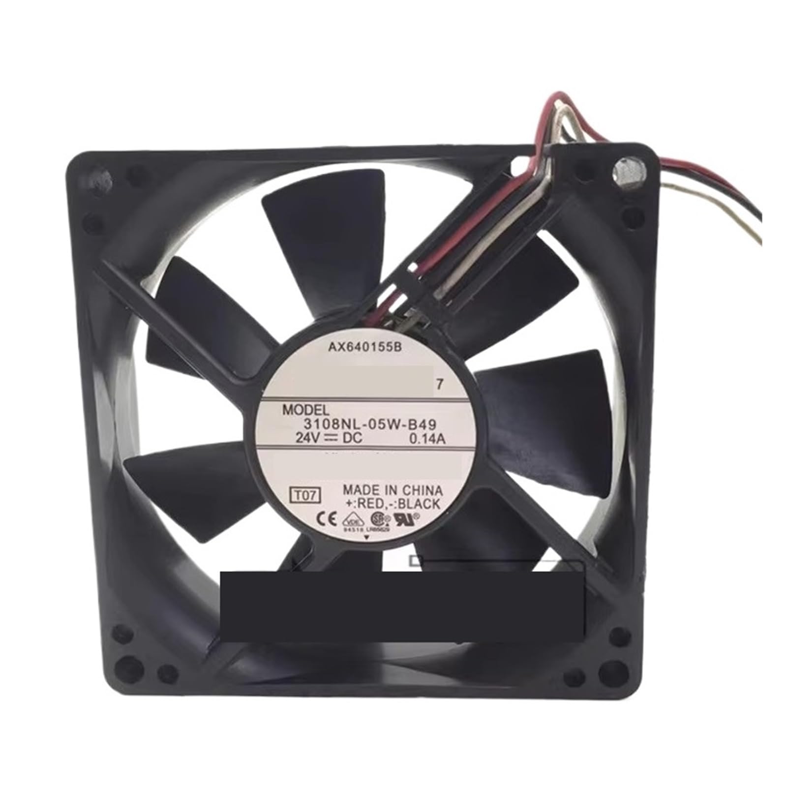 TPKMVGAP 3108NL-05W-B49 24V 0.14A 80 * 80 * 20MM 8CM 3-wire Cooling fan(3wire B2)