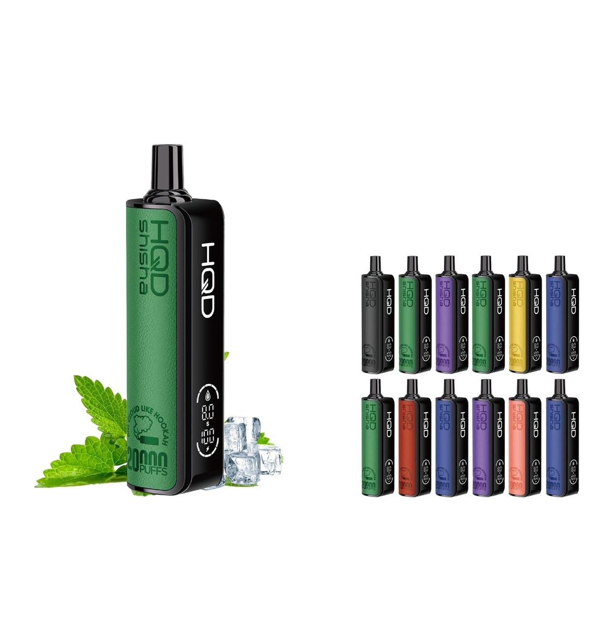 Amazon | 電子タバコ シーシャ 20000回吸引 HQD SHISHA ニコチンゼロ 