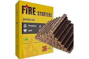 36 Premium Fire Starter Sticks, Natural Waterproof Firestarters for Fire Place