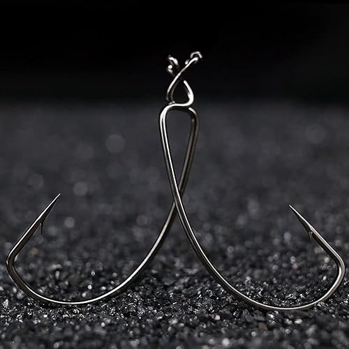 Miniatura 6 de Gusano compensado-Ganchos-para-lubino-Pesca-Gusanos-Ewg-Ancho-Anzuelos-Anzuelos-Aguas Dulce Texas Rig Plásticos blandos Cebo Gusanos Cebo de Pesca