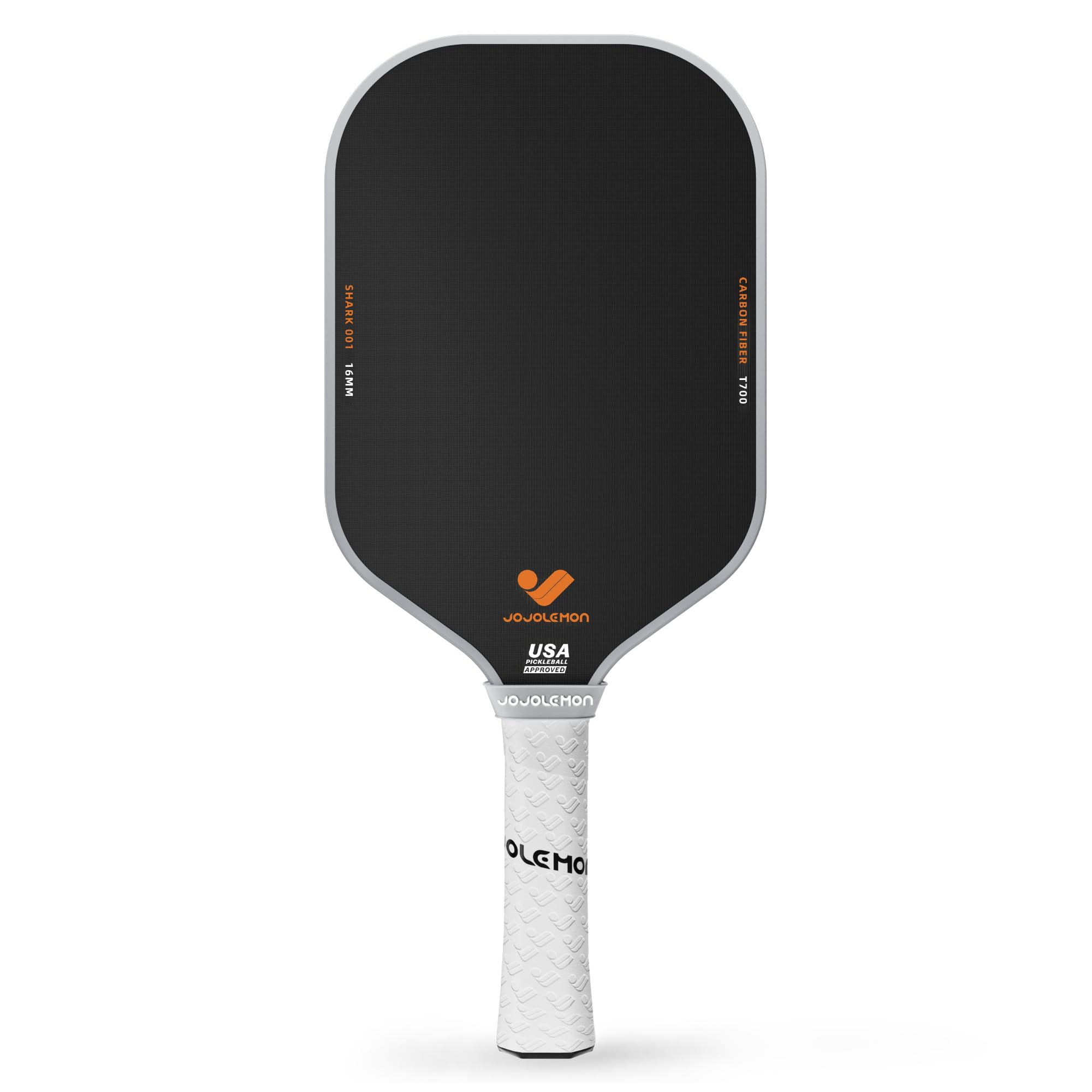 JOJOLEMON Pickleball Paddles, Raw Carbon Fiber Hybrid Racquets with 16mm Polymer Honeycomb Core for Ultimate Control & Consistency, USAPA Certified
