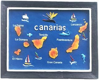 3D Canary Islands Spain Fridge Magnet Travel Souvenir Gift Home Kitchen Decoration Refrigerator Magnetic Sticker Collection