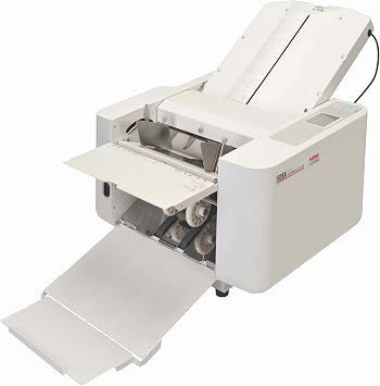 MBM 508A Reliable Automatic Paper Folding Machine - 3-Roller Friction Feed Paper Folder with 24 Custom Folds, Automatic Feed Table, and Precision Folding for 12-80 lb Paper