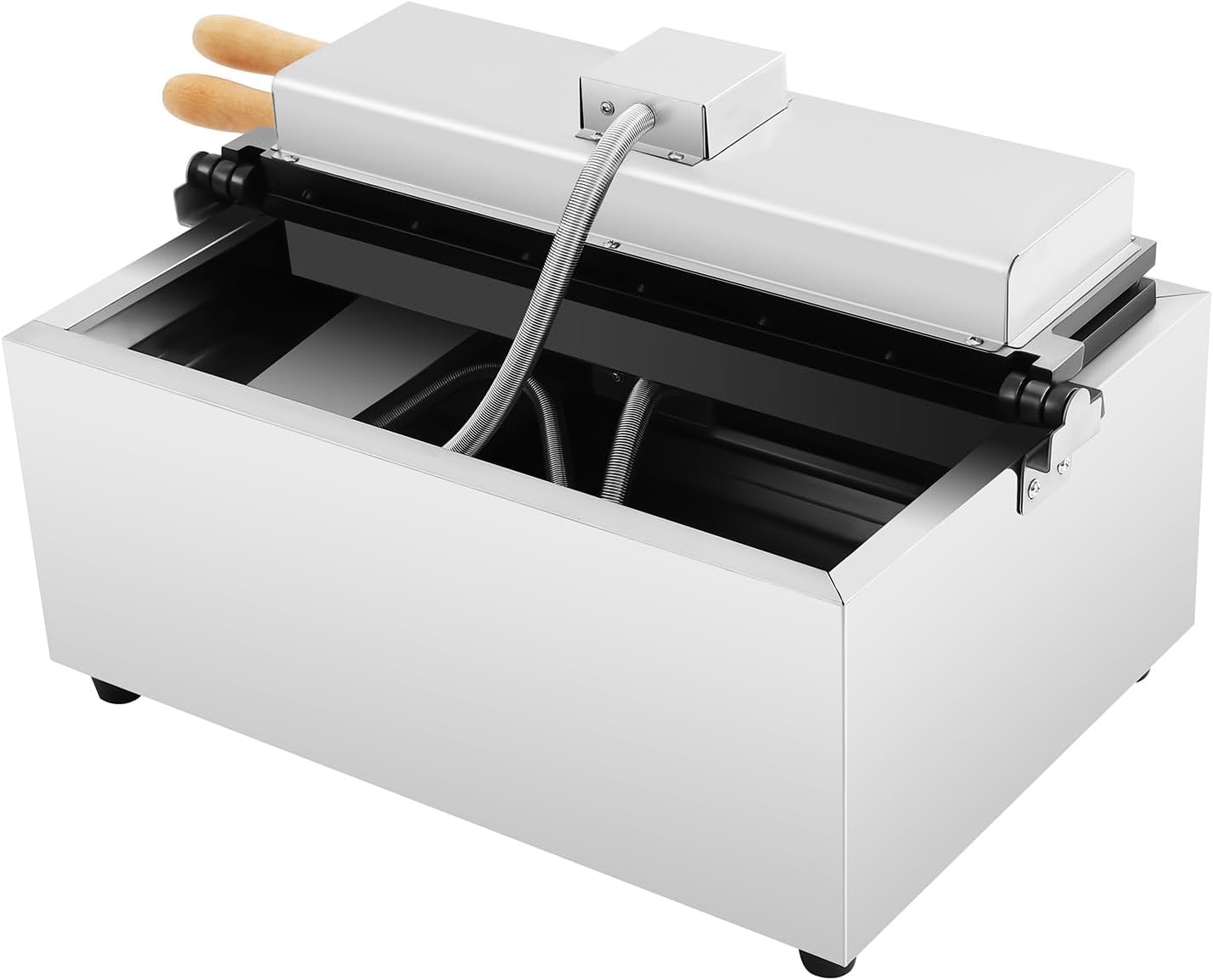 Non-Stick Taiyaki Fish Waffle Maker - Commercial Grade, Adjustable Temperature 122-572℉, Teflon-Coated, Stainless Steel, Double-Sided Heating for Crispy Perfect Waffles