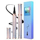 Easilydays Black Liquid Eyeliner Pencil, 36H Waterproof, SmudgeProof, Sweat Proof Liquid Eyeliner Precision Felt Tip Applicator, Longwearing & Ultra-Pigmented Liquid Eye Liner Makeup(#02 Glactic Blue)