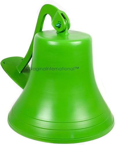 Miniatura 8 de Nagina International Campana de aluminio de aluminio de coque oscuro de cobre antiguo de alta calidad con sonido llamativo para decoración de barco