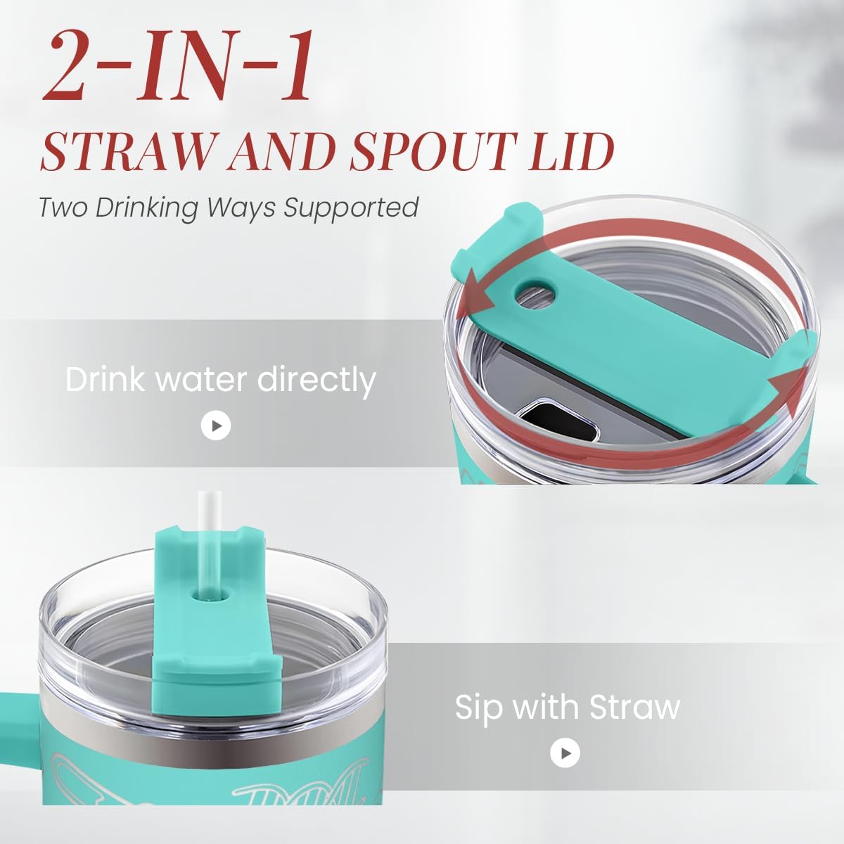 Nurse Gifts for Women, Nurse Tumbler with Handle 40oz Stainless Steel Coffee Cup with Straw Lid, Nursing Gift for Female Nurses, Appreciation Gift for Graduation Christmas Birthday - Image 4