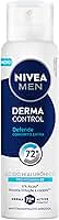 NIVEA MEN Desodorante Antitranspirante Aerossol Derma Control Defende 150ml, Proteção 72h, Previne Irritações, Ácido Hialurônico, Conforto Extra