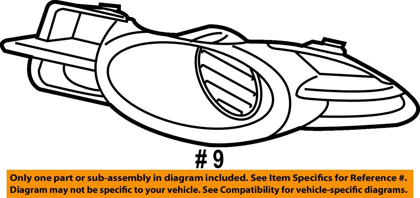 Genuine Mitsubishi Fog Light Bezel Surround 8321A171 LH Driver Side Galant 2008 2009 2010 2011 2012