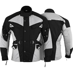 Chaquetas De Moto Usadas German Wear GW302J - Chaqueta de moto, negro/gris claro