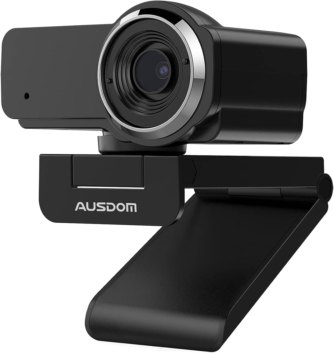 AUSDOM AW635 HD 1080p Cámara web con micrófono, Plug & Play Cámara web de transmisión USB Gran angular de 60° con corrección de poca luz para PC Mac Computadora portátil Clase en línea Zoom Webex Skype Google Meet Teams