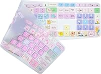 Vista 8 de Funda de silicona para teclado compatible con Logitech Ergo K860, diseño ergonómico de EE. UU., accesorios Logitech K860, lindo gato