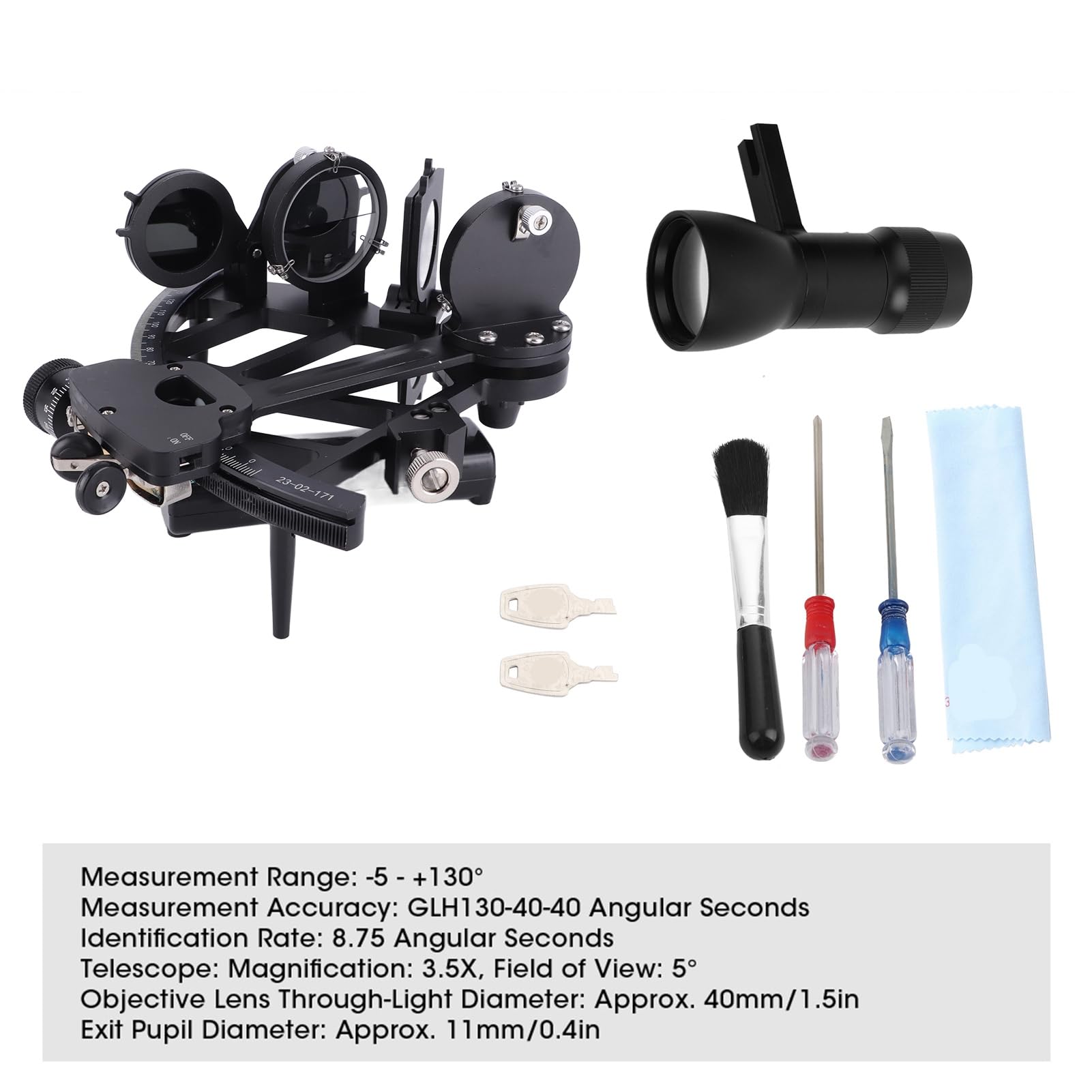 Akozon Télescope Marin 3,5X, Plage de,5 à 130 Degrés, 8,75 Secondes d'arc