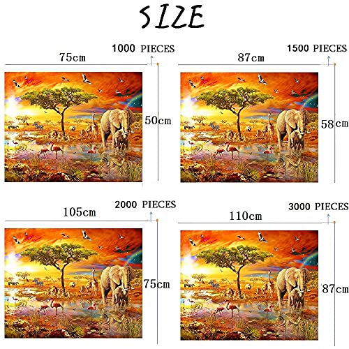 FAWFAW Puzzle di Legno 2000 Pezzi, Gara di