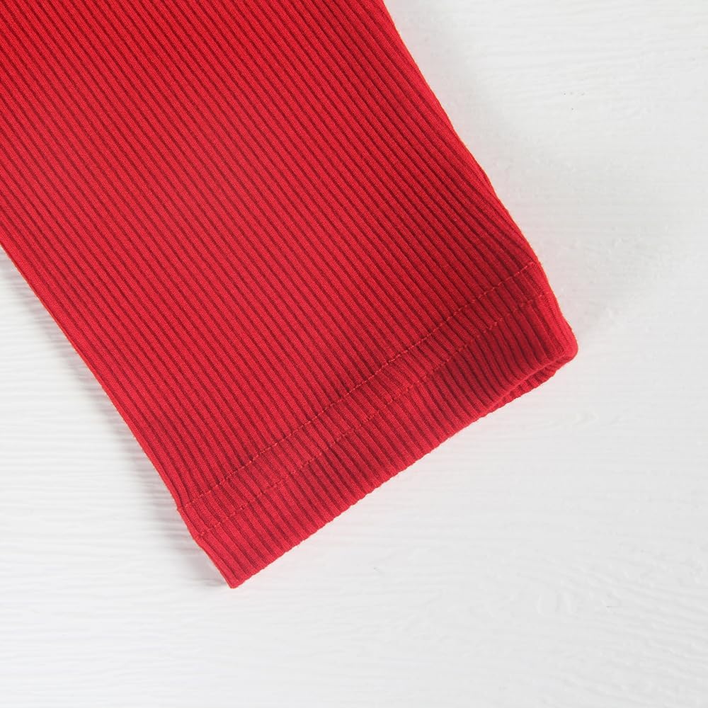 Artfish Women Crew Neck Ribbed Knit Long Sleeve T-Shirt Form Fitting Casual Basic Tops - Image 4