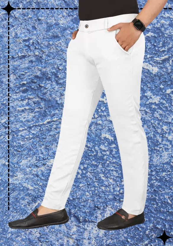 Image of Men's Slim Fit Casual Chinos Pants Stretch Cotton Trousers with Flat Front, Comfortable Everyday TS K021 Parent