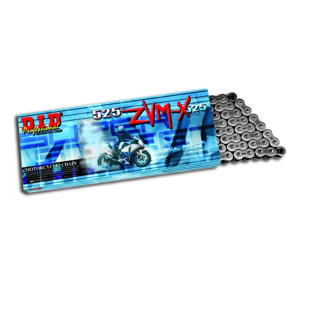 DID Kette 525 ZVMX, 106 Glieder (X-Ring), offen mit Nietschloss