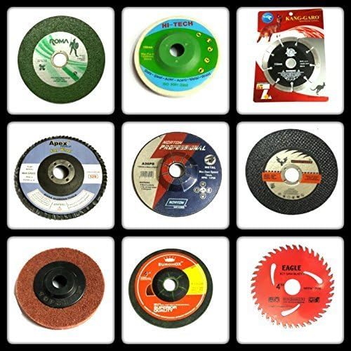 KROST Giant Combo of 9 PCS :- Grinding Wheels/Discs Suitable for Cutting Wood/Metal/Brick/Marble,Grinding,POLISHING & Buffing.
