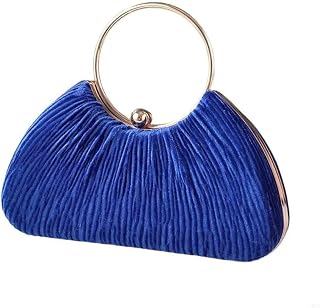 Pleated Bag Luxury Evening Bags Pleated Tote Bags Removable Shoulder Bags with Chain for Wedding, Prom and Party