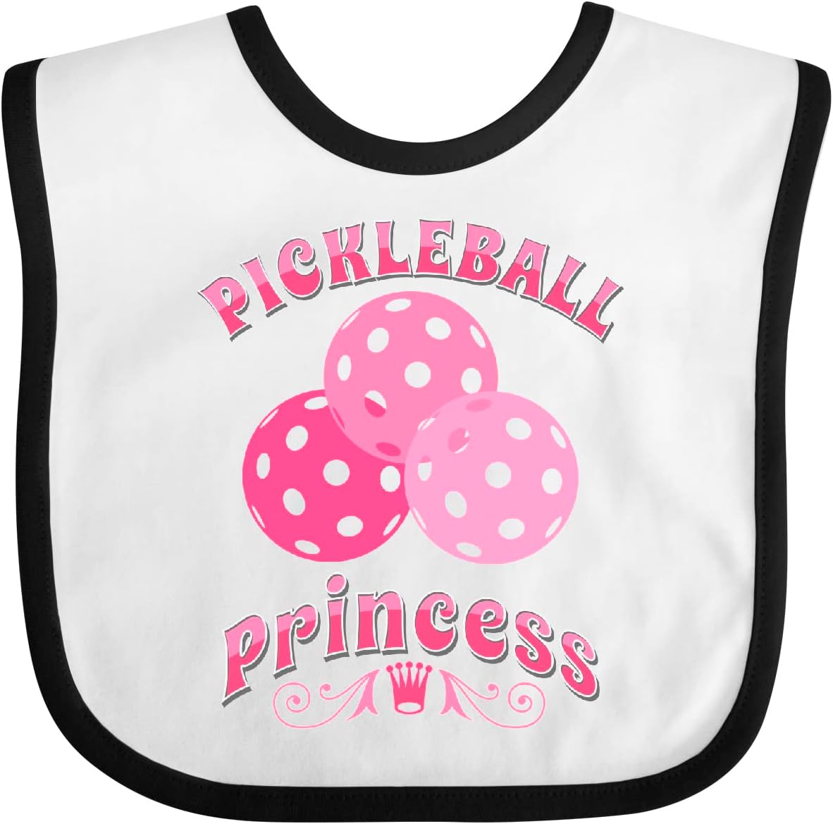 inktastic Pickleball Princess Cute Baby Bib