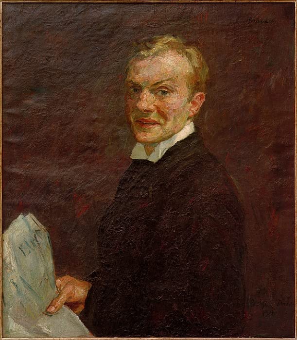 Poster Max Beckmann Autoportrait Riant | Art Moderne Toile Murale 60x90