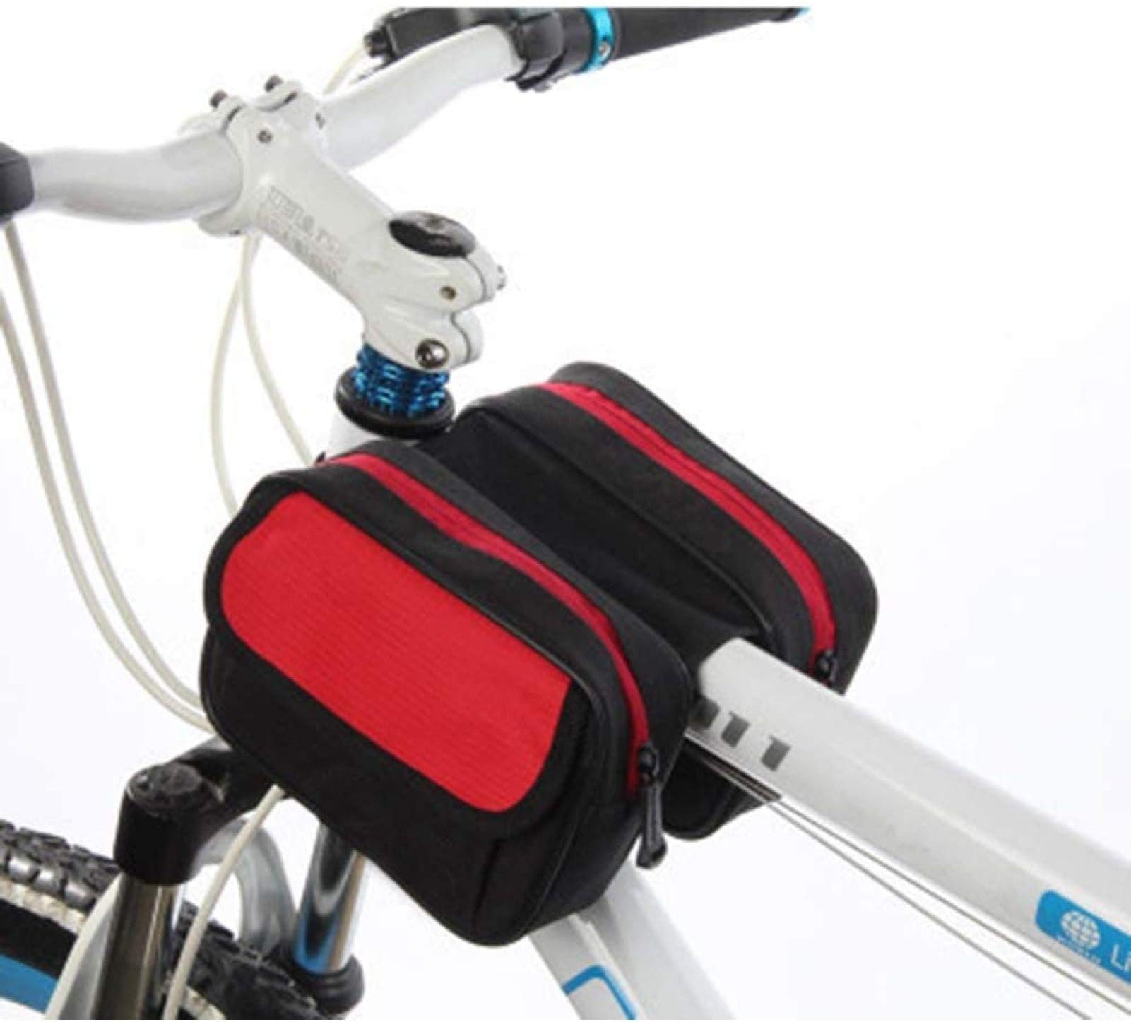 Bicycle carrier bag, bicycle bag, packing, front package, front package, cycling, bicycle accessories (Color : Red)