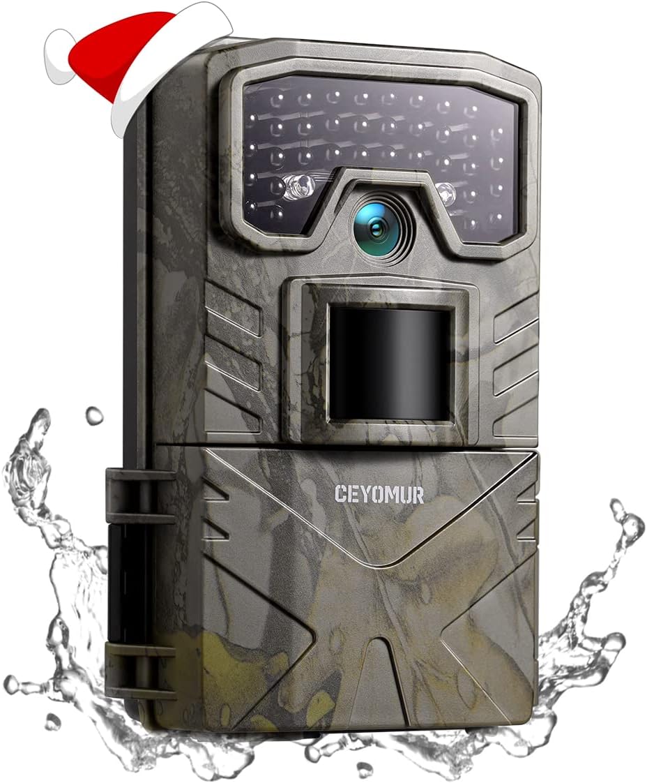CEYOMUR 4K 30fps Hunting Camera with IR Night Vision, Timer and IP66 Waterproof Design for Hunting and Wildlife Observation