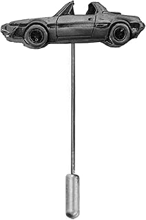 Auto d'epoca italiana X19 1500 ref63 effetto peltro motivo su un fermacravatta spilla cappello sciarpa collare cappotto auto classica