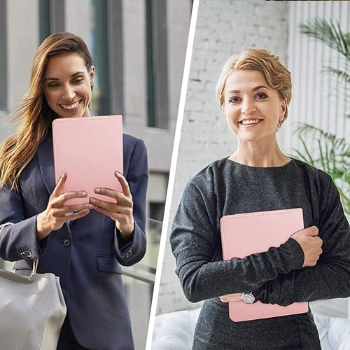 Miniatura 5 de Junior Padfolio - Cartera con bloc de escritura de 5 x 8 pulgadas, organizador de carpetas de negocios A5, estuche combinado multifunción para