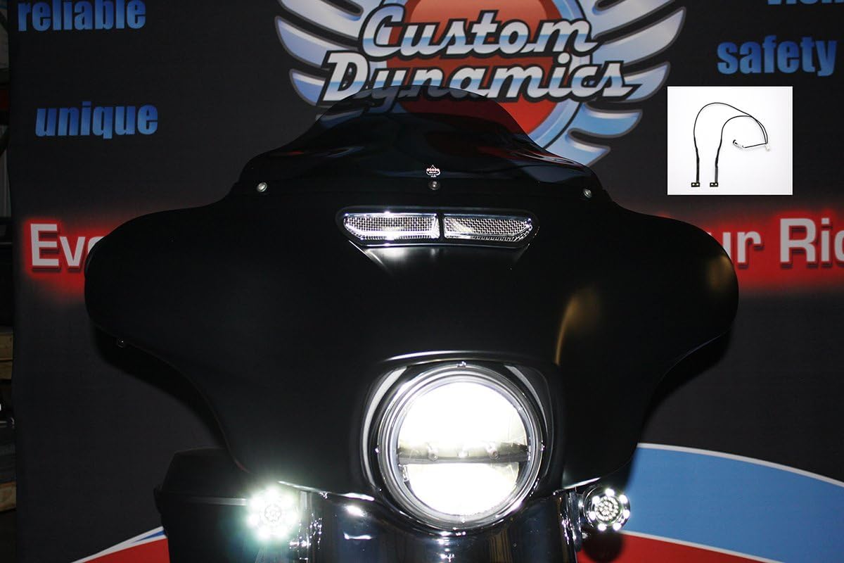 Custom Dynamics HD-VENT-LED-WHT Backlight LED Kit - White for Harley Touring Models