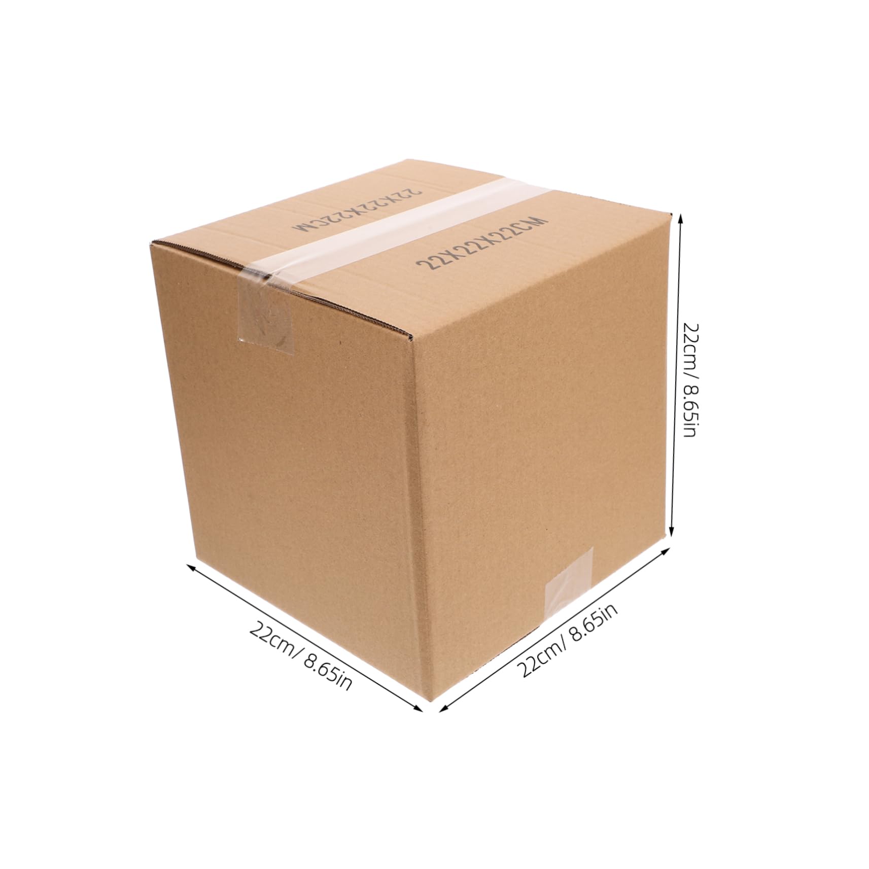 Kleine Quadratische Versandkartons 5 Stück aus Papier Braun
