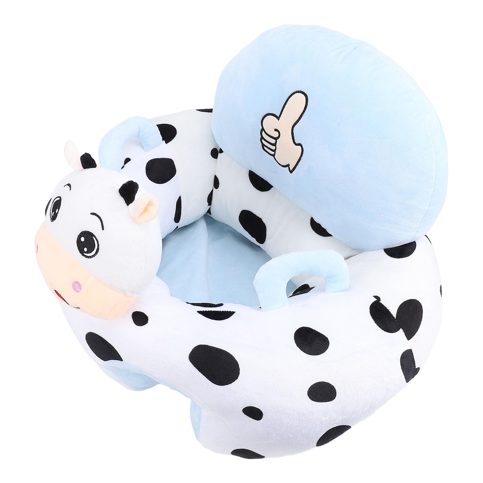 Generic Seggiolino di Supporto per Neonato Comodo Peluche in Cartone Animato con Fondo Antiscivolo, Sedia da Apprendimento per la Casa, Altezza 35 Cm