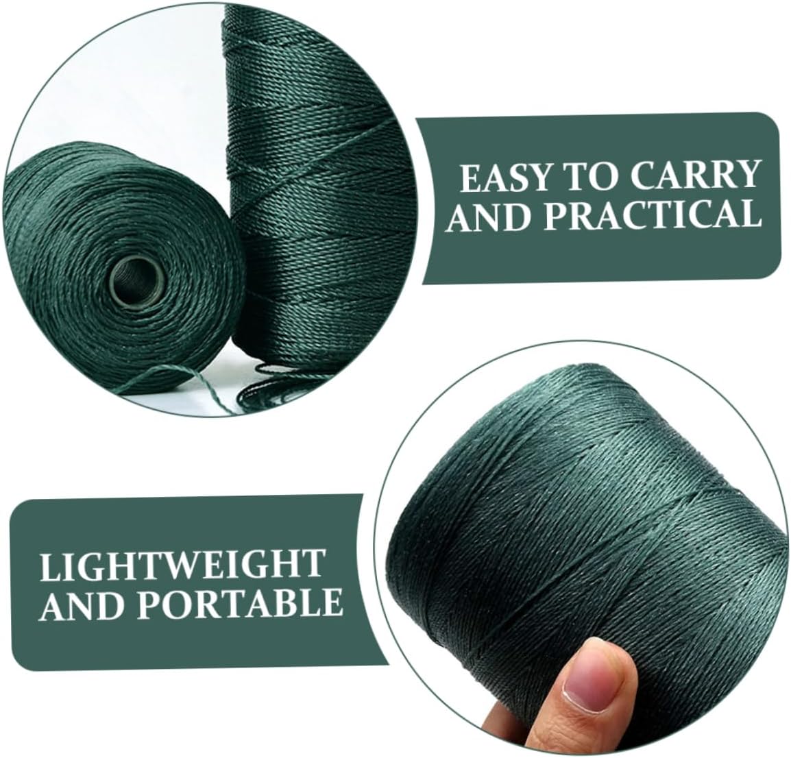 YARNOW 2pcs Nylon Twine Fishing Rope Braided String for Netting for Netting Repair and Fishing Needs