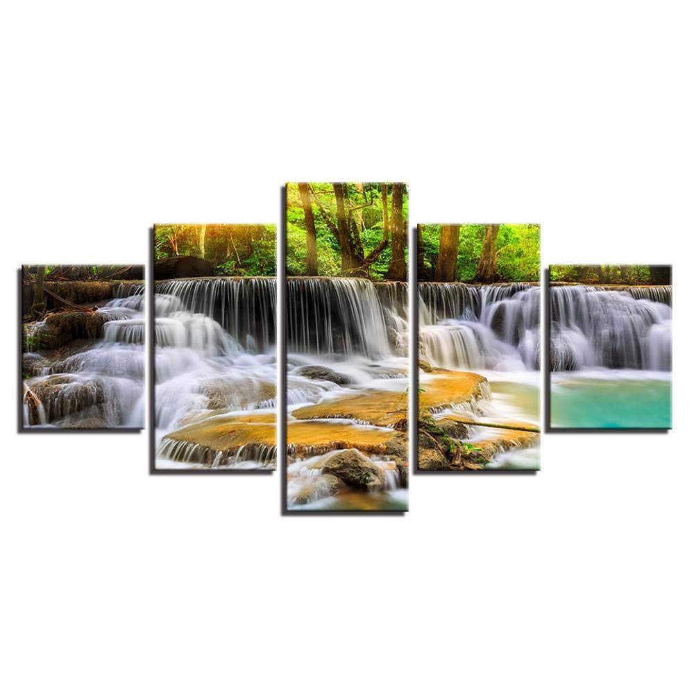 Peinture à l'huile cascade moderne pour décoration salon et chambre