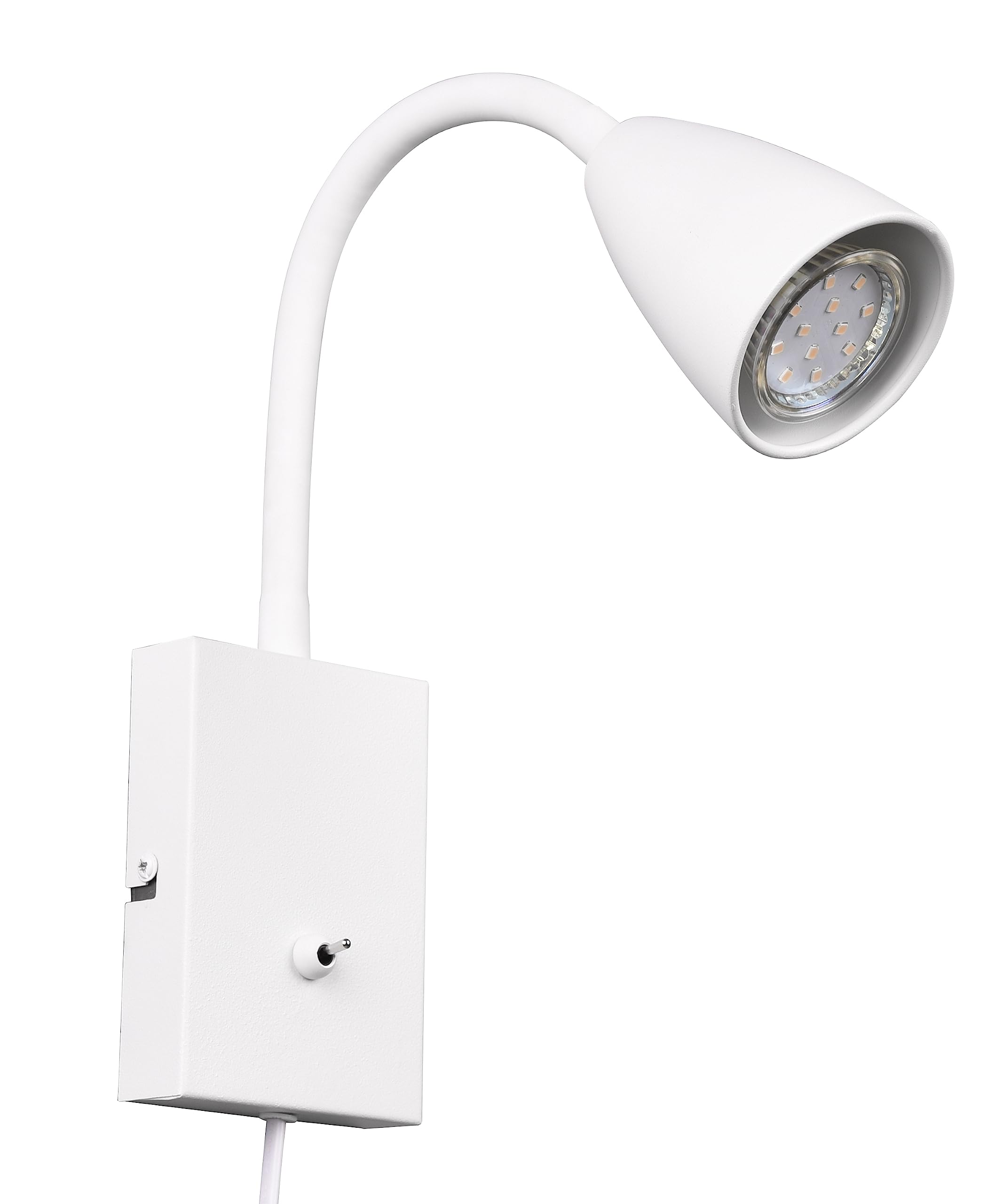 Trio Leuchten Matte White Trio, Wall Lamp, Wanda 1Xgu10, Max.10,0 W Body: Metal, Matt White L:8.5 Cm, H:23.5 Cm, D:22 Cm Flexconnect