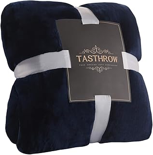 TASTHROW Large Flannel Fleece Throw Blanket, 60×80 Inch - Cozy Lightweight Thick Blanket - All Seasons Suitable for Women,...