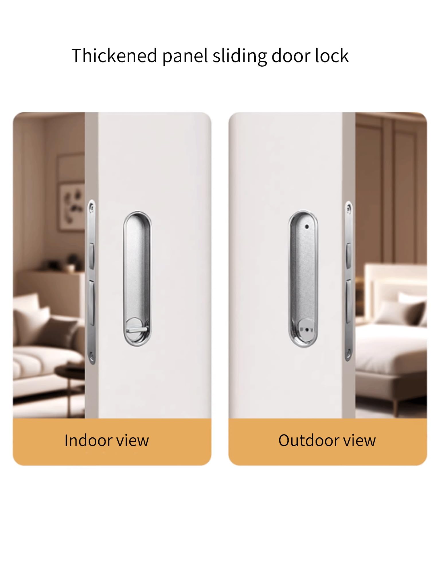 Cerradura de puerta corredera empotrada, cerradura de bolsillo para muebles de madera, fácil instalación y mecanismo seguro