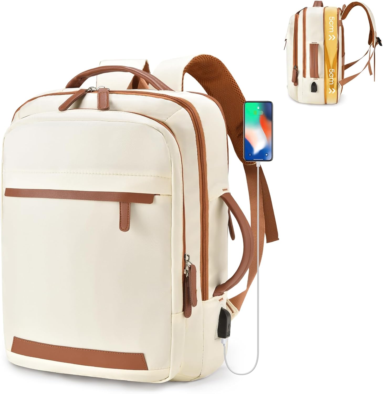 SPAHER Extensible Sac à Dos Voyage Cabine Avion 40x30x15 Air France 40x30x20 Wizzair Bagage Cabine Sac à Dos Ordinateur 15,6 Pouces avec Port de Charge USB et Compartiments Humide Bagage à Main SPAHER Extensible Sac à Dos Voyage Cabine Avion 40x30x15 Air France 40x30x20 Wizzair Bagage Cabine Sac à Dos Ordinateur 15,6 Pouces avec Port de Charge USB et Compartiments Humide Bagage à Main