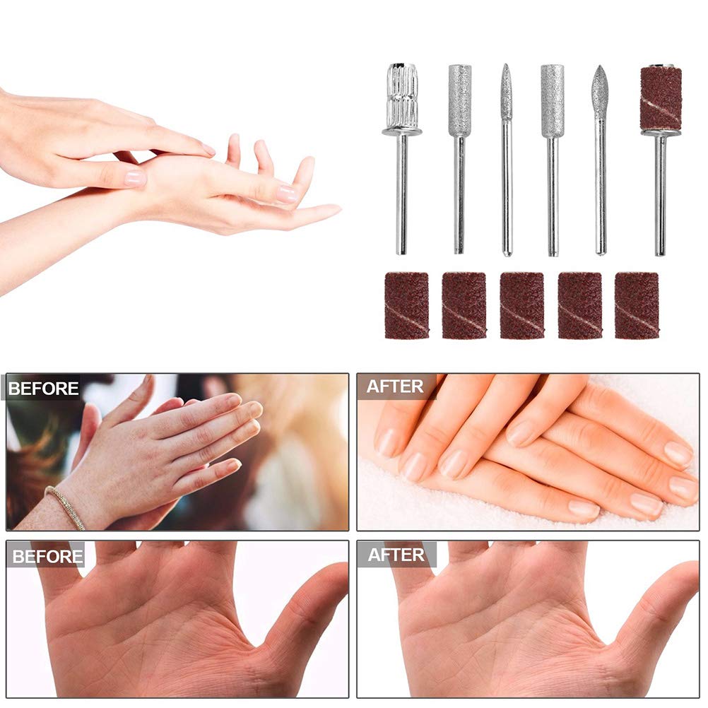 Wiertarka do paznokci 65 W 35000 obr./min ładowalna wysoka prędkość niska temperatura elektryczny pilnik do paznokci do salonu domu manicure pedicure