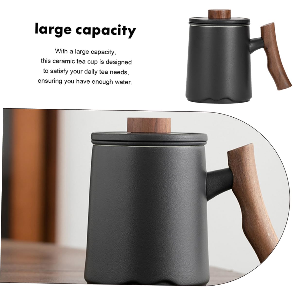 Tazza Ceramica Con Manico e Filtro Capacità Elegante Tazza Da Tè Per Casa e Ufficio Design Stile Semplice Per Infusi e Tisane Per Amanti Del Tè e Del Caffè