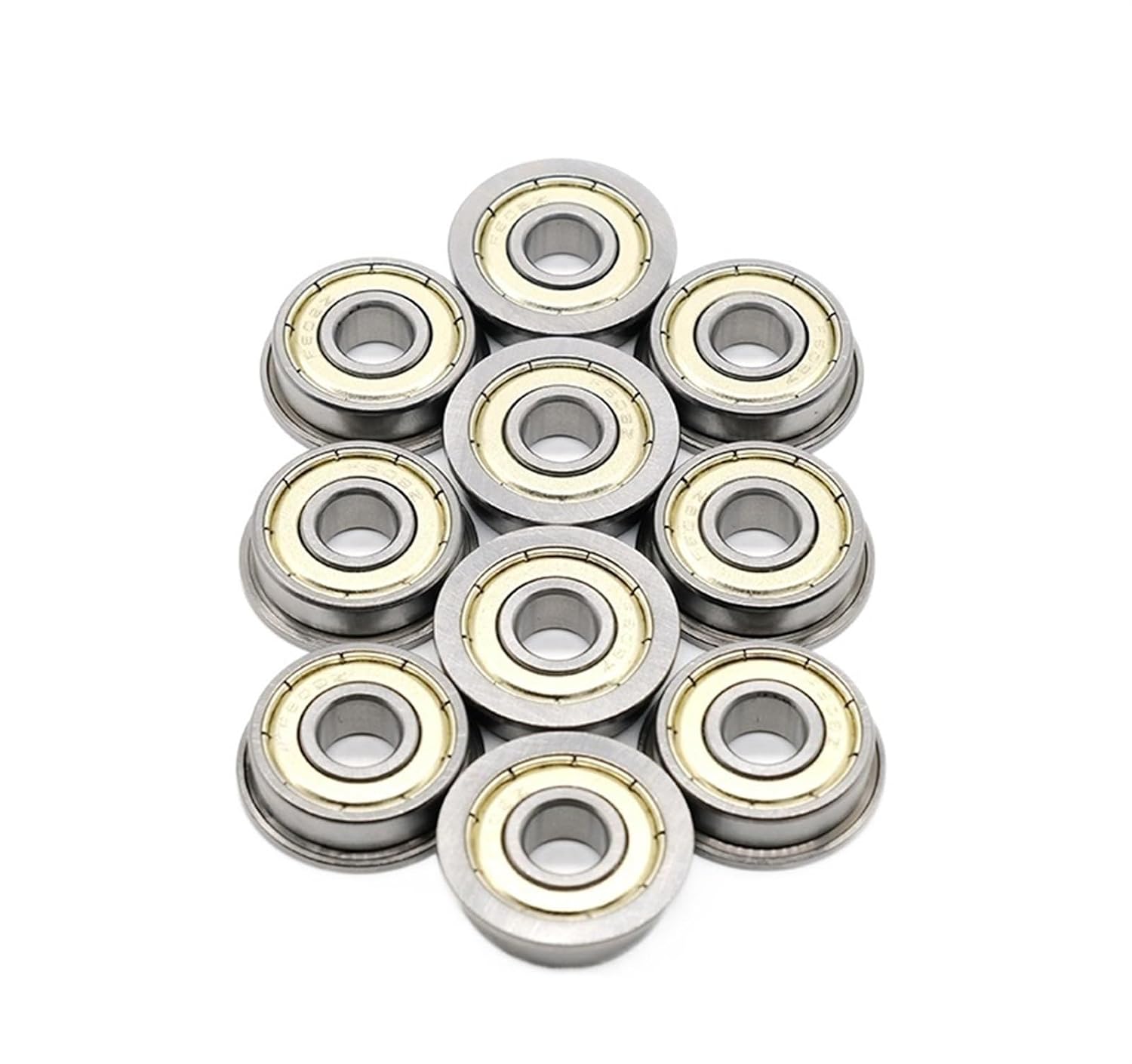 Miniature Double Sided Sealed Bearings 4pcs FMR63ZZ 3x6x2.5mm Flange Bearing Deep Groove Ball Bearings