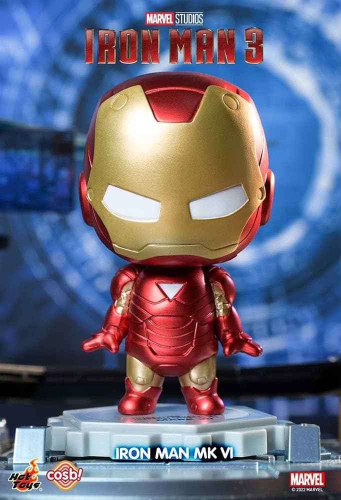 ホットトイズ(Hot Toys) Cosbi Marvel Collection CBX065 Iron Man 3 Movie Iron Man Mark 6#026 Non-Scale Figure, Red, Height Approx. 3.1 inches (8 cm)