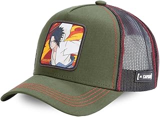 Capslab Sasuke Naruto Shippuden Olive Black Trucker Cap